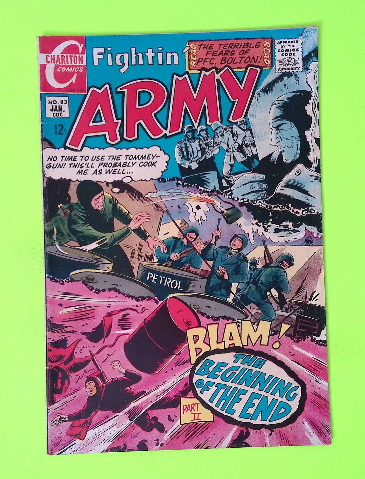 Fightin' Army #83 1969 Charlton Comics Mid Grade Comic Book SD15-138