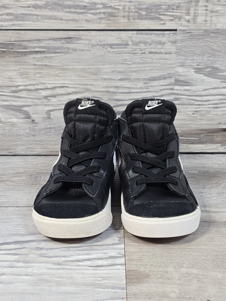 Nike Unisex Niño Pequeño Blazer Mid '77 SE2 TD Tenis Negro/Gris Talla 9C Zapatos Foto 4 de 4