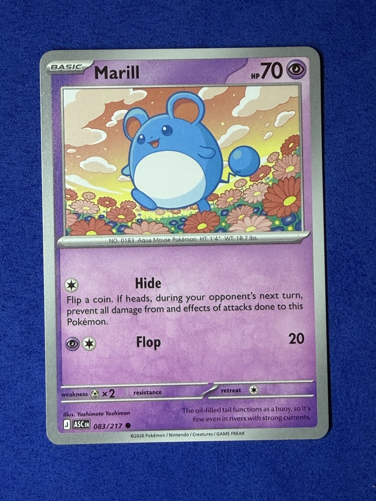 Marill - Pokemon Ascended Heroes #83 NM