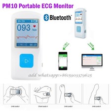 Tragbares EKG-Gerät mit LCD-Display und Herzfrequenzmesser PM10, Bluetooth