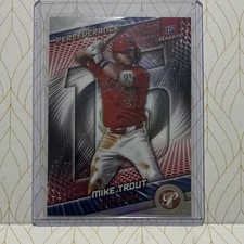 Topps 2025 Pristine Perseverance Insert Mike Trout #P-16 Los Angeles Angels
