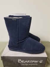 New Bearpaw Womens Emma Short Blue Suede Boots.