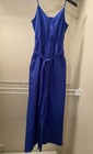 Flying Tomato Blue Strappy  Wide Leg Jumpsuit With Pockets And Tie Belt Size S — photo 2