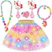 Princess Dress Up for Girls 4-6, Toddler Toys for Ages 3-6, 6 PCS Light Up To...