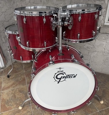Vintage 1980s Gretsch USA Custom Drum Kit (24 /18 /15 /14 )