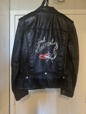 Saint Laurent Paris No Smoking L01 Leather Jacket Hedi Slimane | eBay
