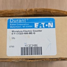 USED Eaton Durant Miniature Electric Counter 6-Digit Model 6-Y-41323-406-ME-Q 