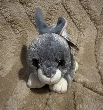 TY Beanie Babies Grey Rabbit With Tag Excellent Condition