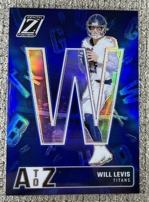 2024 Panini Zenith - A to Z Will Levis #23 Blue /25