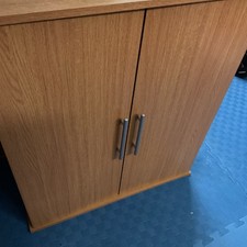 Office Cupboard In Beech Colour Wood