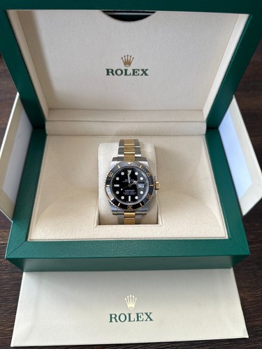 Rolex Submariner 116613 Black Yellow Gold Steel BOX/PAPERS