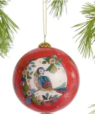 World Market Li Bien Partridge & Pears Classic 2024 Glass Ball Ornament In Box