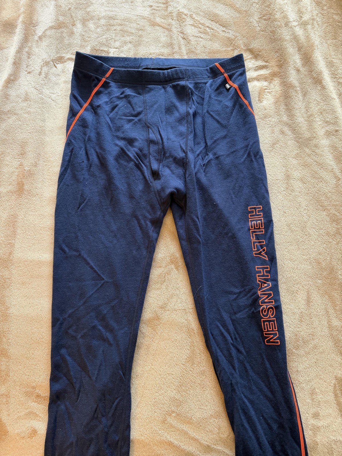 Pantalones Helly Hansen Para Hombre Grandes Azul Marino Lifa Merino Capa Base Térmica Long Johns