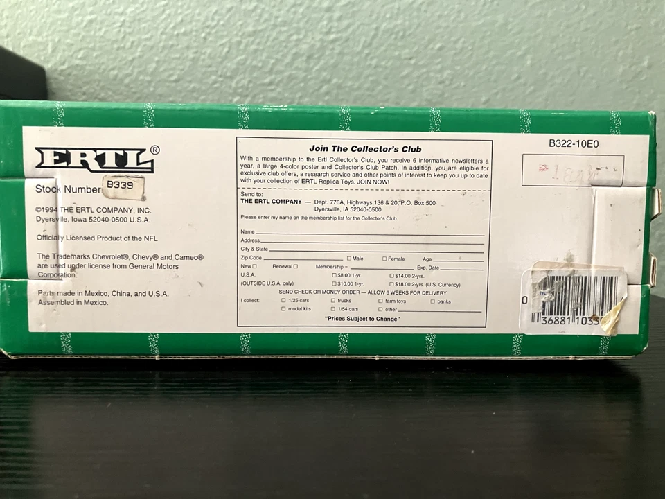 Chevy 1955 Los Angeles RAMS FIRST ERTL envío y producción minorista  Foto 3 de 4