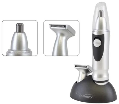 Beard and Nose Hair Trimmer Clippers for Men Cordless Salon Pro by Paul Anthony