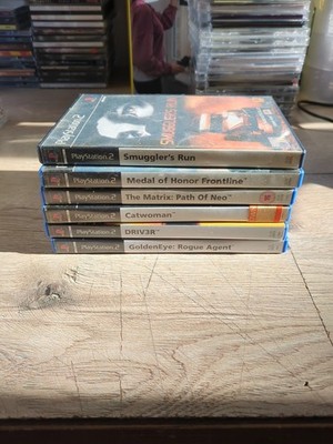 Sammlung PS2 Spiele X6 Smugglers Run, The Matrix, Cat Women