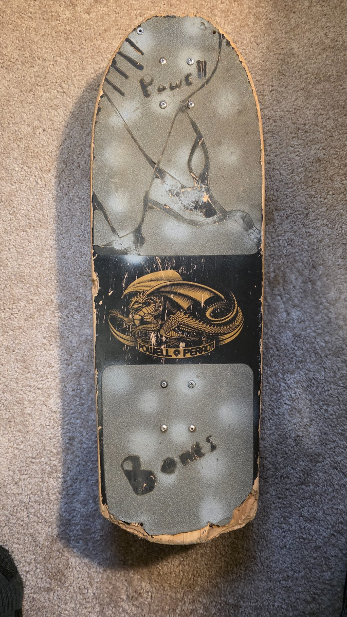 Vintage '84 Powell Peralta Skateboard, Skull & Sword - Complete