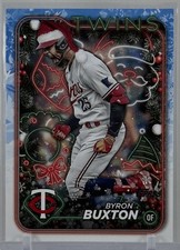 Byron Buxton 2024 Topps Holiday/Christmas #H114 Santa Hat Variant MN Twins MLB