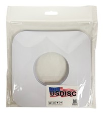 USDISC Record Inner Sleeves 7", 45 RPM, Paper, Round Corners White Lot