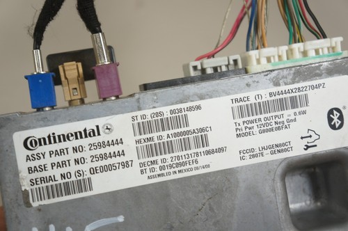 09 2009 chevrolet chevy tahoe communication control module 20783877 oem - Picture 8 of 13