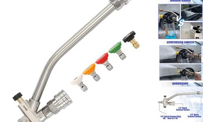 #ad #ad Foam Cannon Pressure Washer Double Tip Attachment for Dual Connector Accessory $36.44