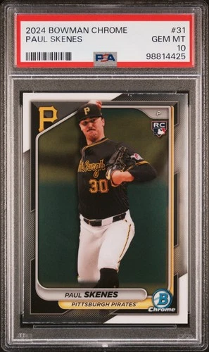 2024 Bowman Chrome - Paul Skenes #31 (RC) PSA 10