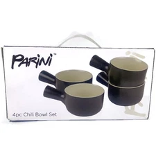 Parini Chili Bowl Lot of 4 Brown 10 Ounces in Original Box