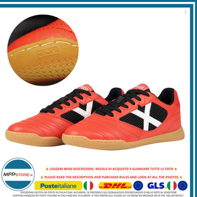 Munich Debut 06 Herren 5 Fußball Sneaker Rot Schwarz Profi