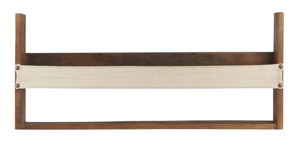 Wandregal Regal Mit Gurt Holz Vintage Rustikal Alt Unika Ib Laursen 2122-00-image