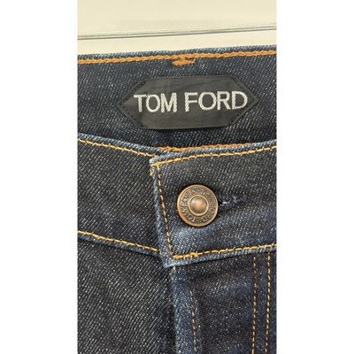 Tom Ford Jeans Straight Leg Stretch Denim Men Size 33 x 29 Dark