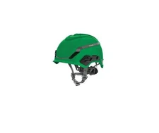 MSA 10194794, V-Gard H1 Helmet, No Vent, Green, Fast-Trac III Pivot, FREE SHIP