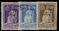 IRELAND GVI SG149-151, 1950 holy year set, USED. Cat £18.