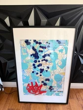 STASH NYC subway map original artwork   Futura2000 HAZE KAWS  Lady Pink Banksy