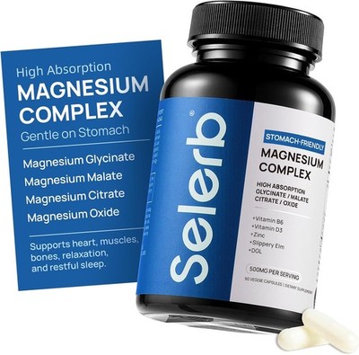 Selerb Liposmoal Magnesium Boost Supplement for Women and Men 30 Caps-
