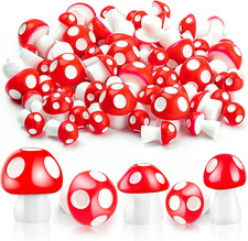 Mini Mushrooms for Crafts Tiny Fairy Garden Mushrooms Little Resin Mushroom Deco