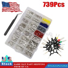 Terminal Removal Tool Wire Seals Automotive Electrical Connector Pins Kit 739X