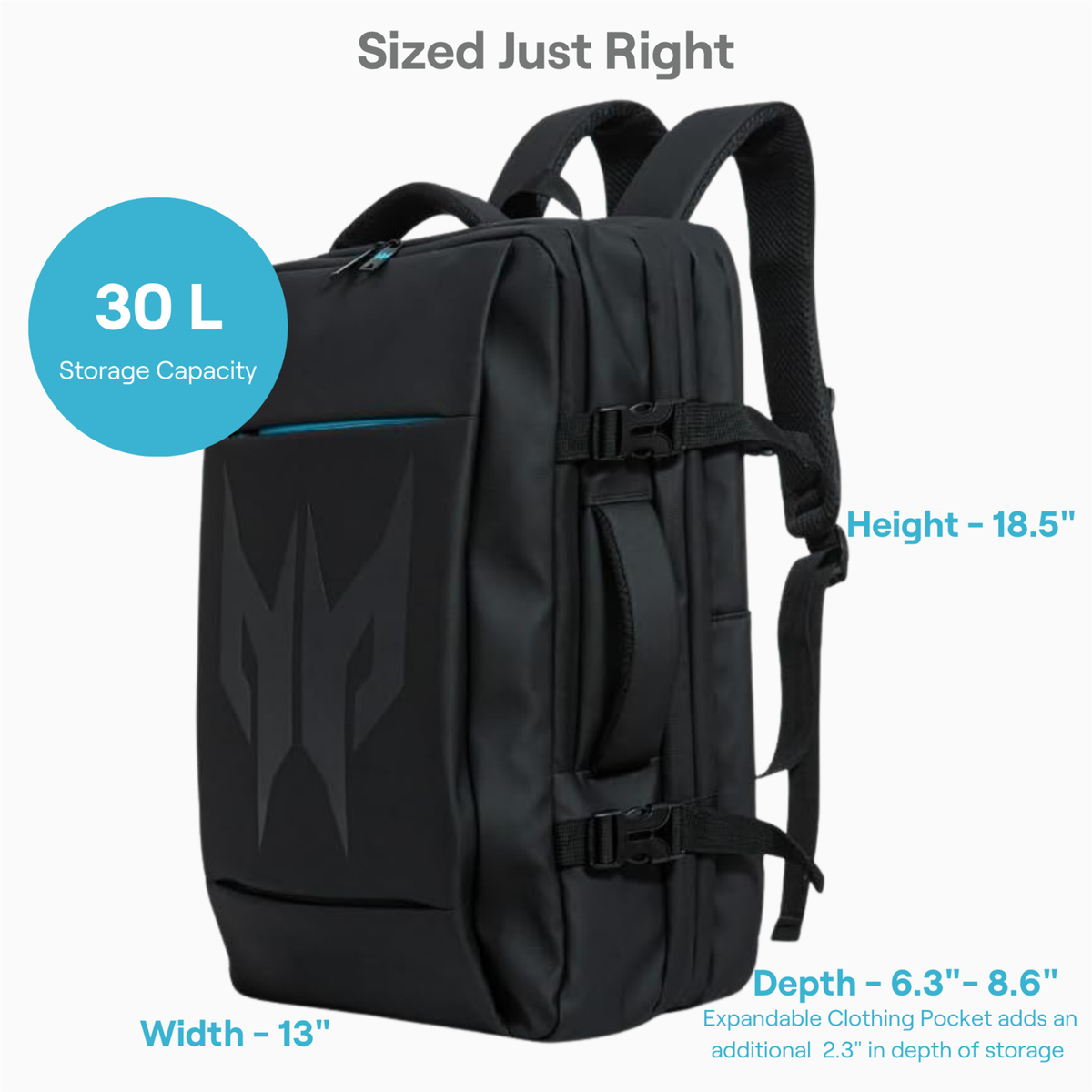 18.4 inch laptop backpack chest strap Laptop Backpack With Chest Strap