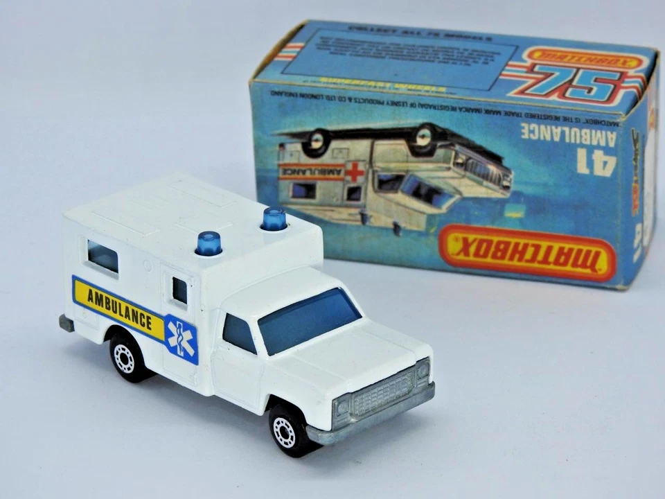 MATCHBOX SUPERFAST No.41 AMBULANCE VN MINT IN VNM ORIGINAL K BOX 1981 - Image 2 of 4