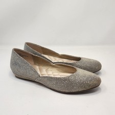 Coach and Four Glitter Metallic Sparkle Ballet Flats Women Size 7 Slip On Party