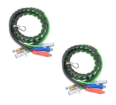 (2 Pack) Mytee Durable 3-in-One Rubber Air Hose Electrical Cable Wrap 12' Air...