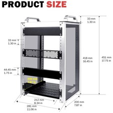Compact 10-Inch Server Rack for Network -