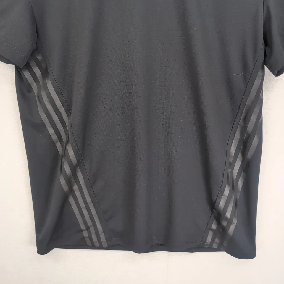 adidas Mens T-Shirt Black Aeroready Performance Training Top Size L Activewear - image 4 of 4