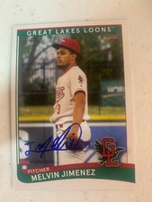 Melvin Jimenez Signed Card 2021 Great Lakes Loon Team Card Got Signed In Person