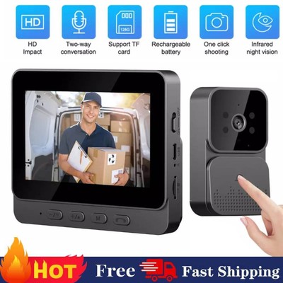 WiFi Wireless Smart Doorbell Video Phone Security Camera Door Bell Ring Intercom