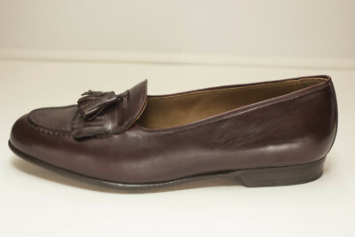 COLE HAAN brown leather tassel loafers Size 11 1/2 good condition Cole Haan Country Tassel Brown Pebbled Leather Moc Toe  main image 2