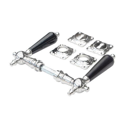 Handle Set for Room Doors - Ceramic Handle | BB | Gloss Nickel - Picture 5 of 5