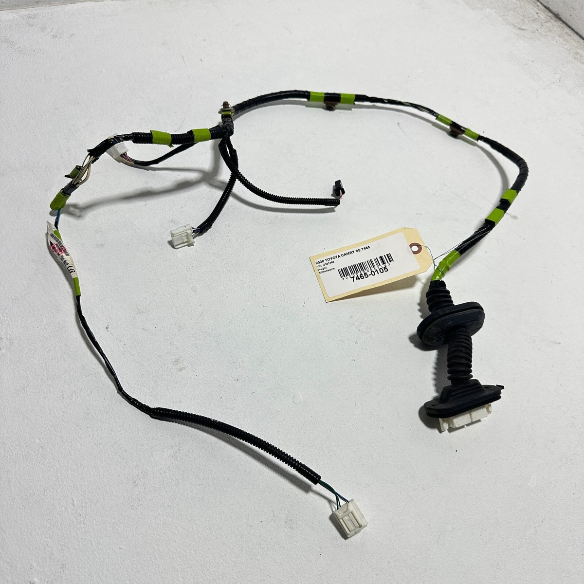 2019-2024 Toyota Camry SE Door Wire Wiring Harness Rear Left
