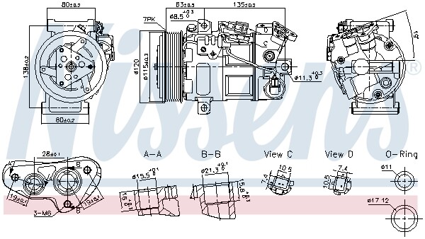 Kompressor Klimaanlage FüR Nissan Qashqai II X-Trail Renault Kadjar J11-image