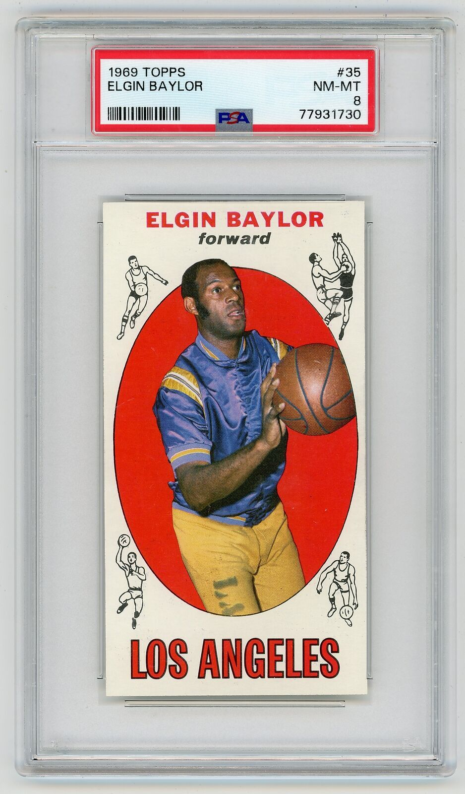 1969 Topps #35 Elgin Baylor PSA 8