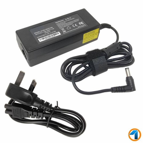 For Toshiba Satellite L550 L750 L750D L755D L755D-10U Laptop Charger + Lead UK - Picture 1 of 8